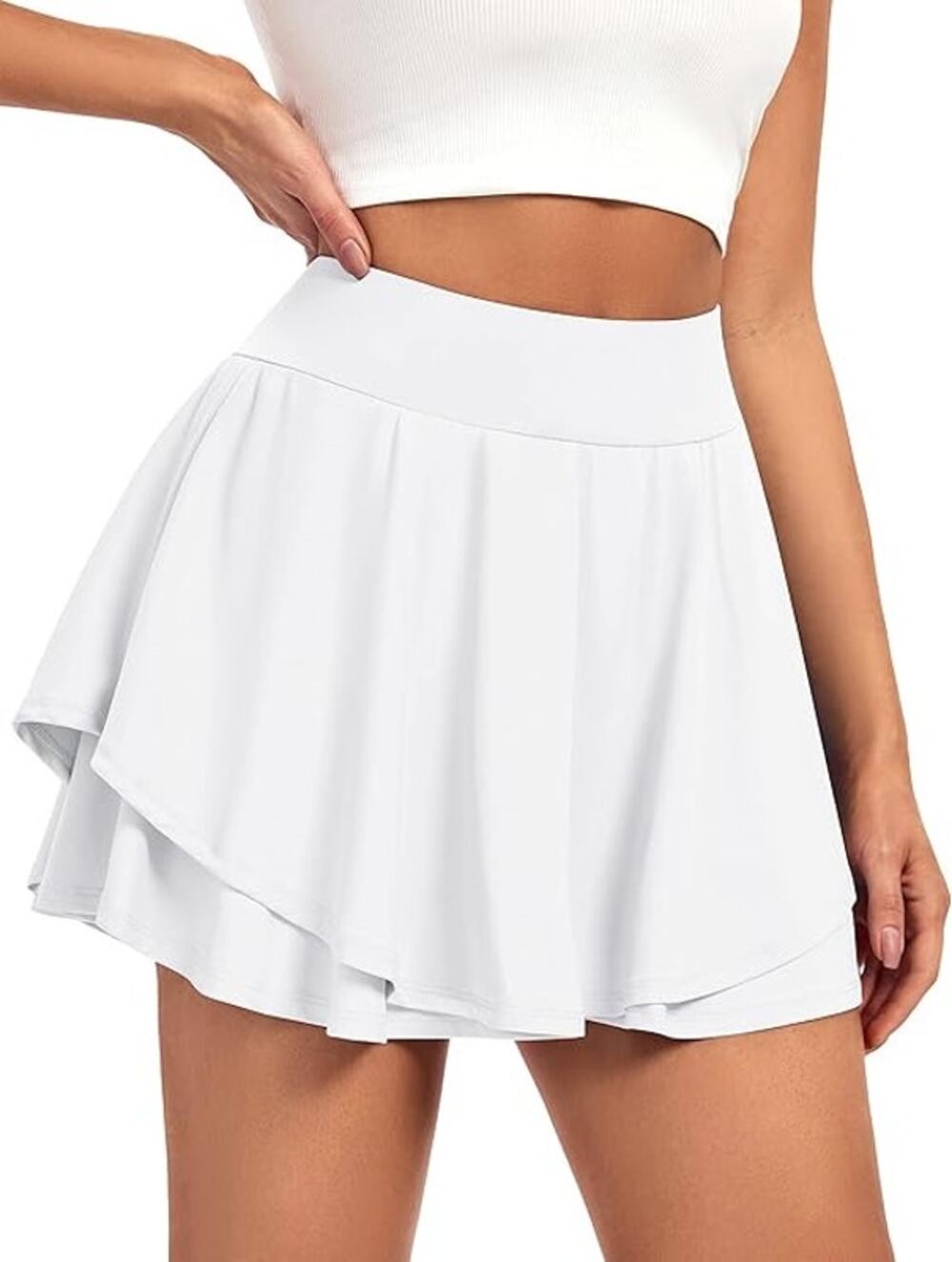IUGA Tennis Skirt with Pockets & Shorts Athletic High Waisted skirt Skort